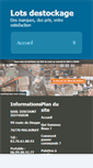 Mobile Screenshot of lot-destockage.com
